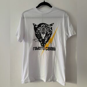 Roberto Cavalli Jaguar Lightning Print T-Shirt